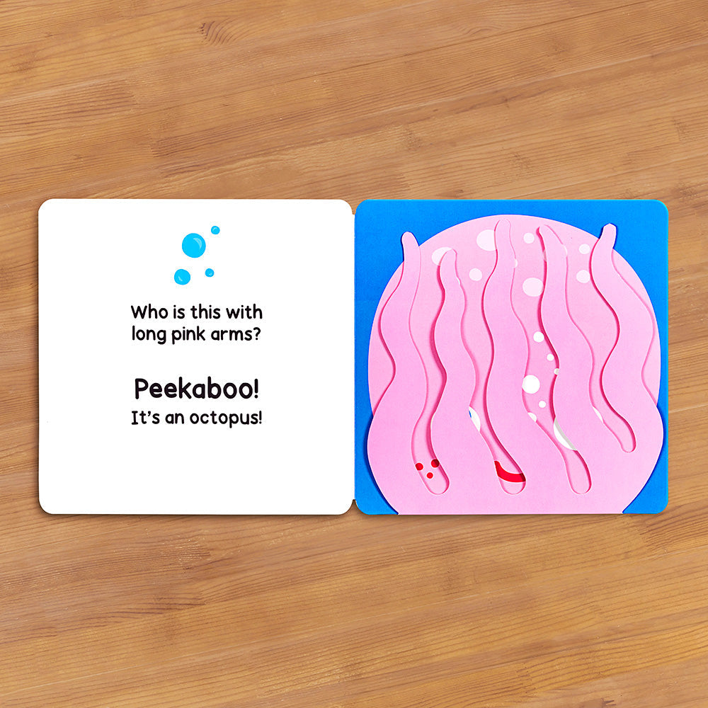 "Peekaboo Who?" Children's Lift-the-Flap Board Book by Elena Selena