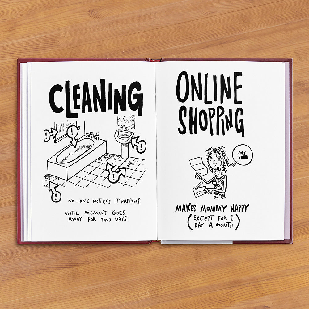 "Wine Makes Mommy Clever" Humor Gift Book by Andy Riley