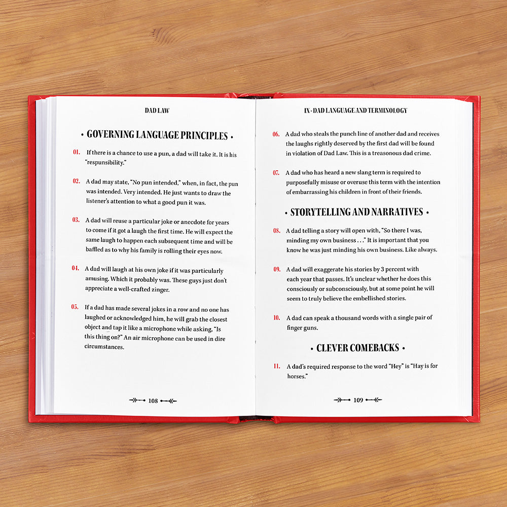 "Dad Law: The Definitive Reference for All Things Dad" by Ally Probst and Joel Willis