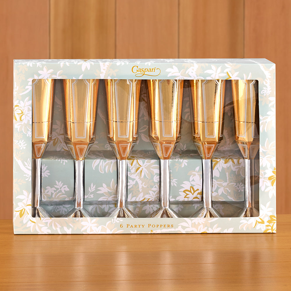 Caspari Party Poppers, Sparkling Flutes