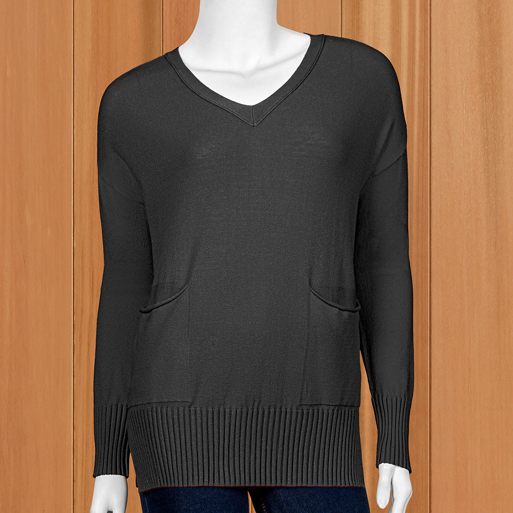 Renuar Women's Two-Pocket Knit Pullover