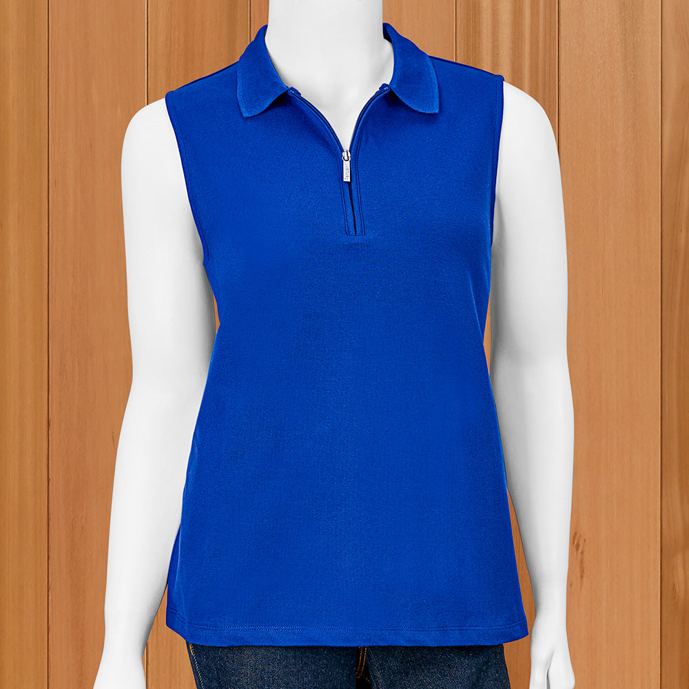 Renuar Women's Playtime Polo Sleeveless Top