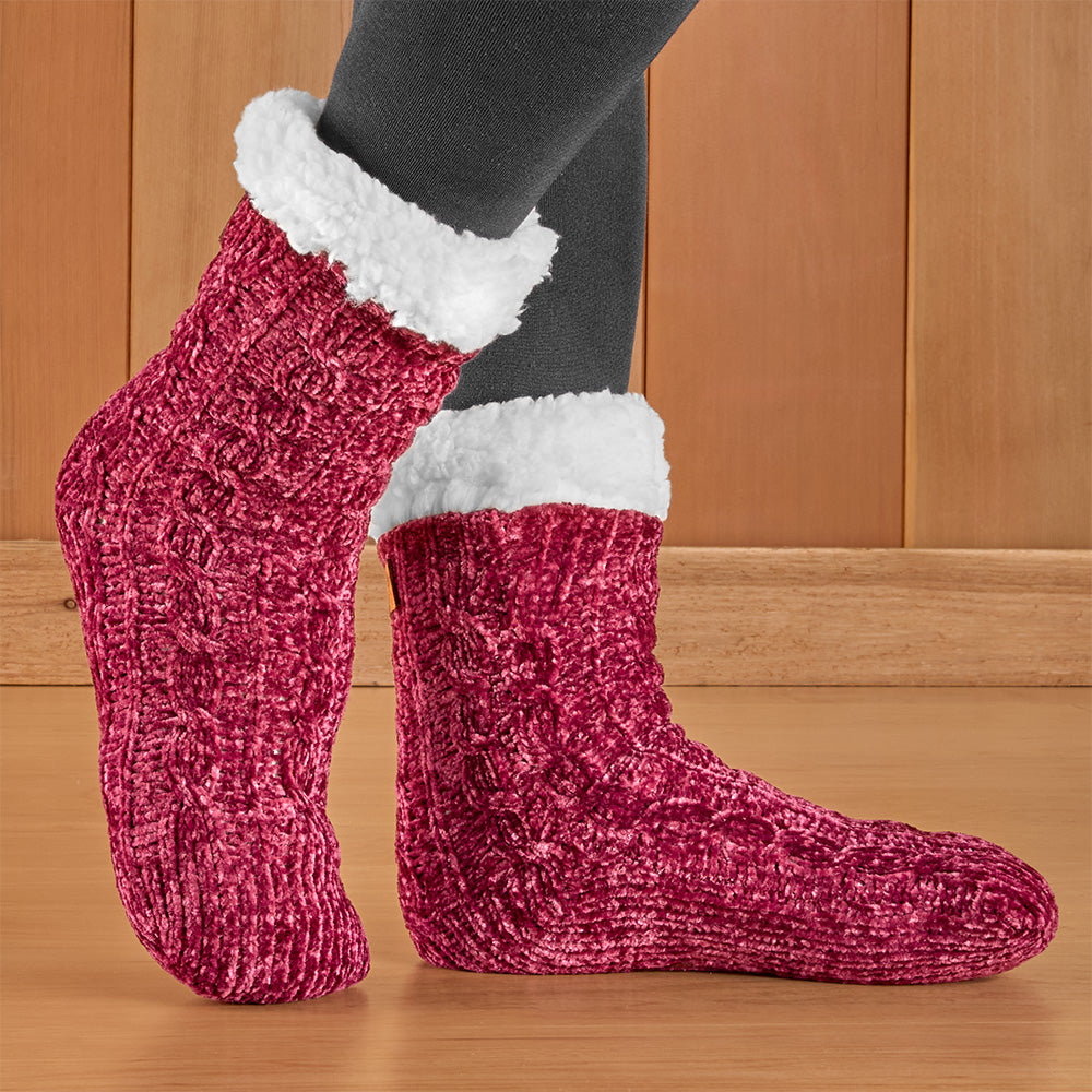 Beyond Soft Chenille Slipper Socks