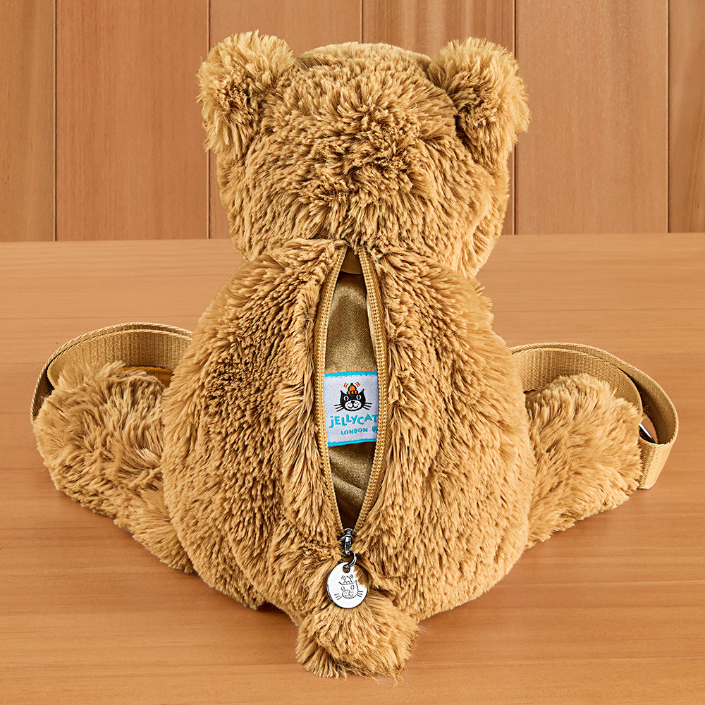 Jellycat Stuffed Animal Plush Backpack, Smudge Bear