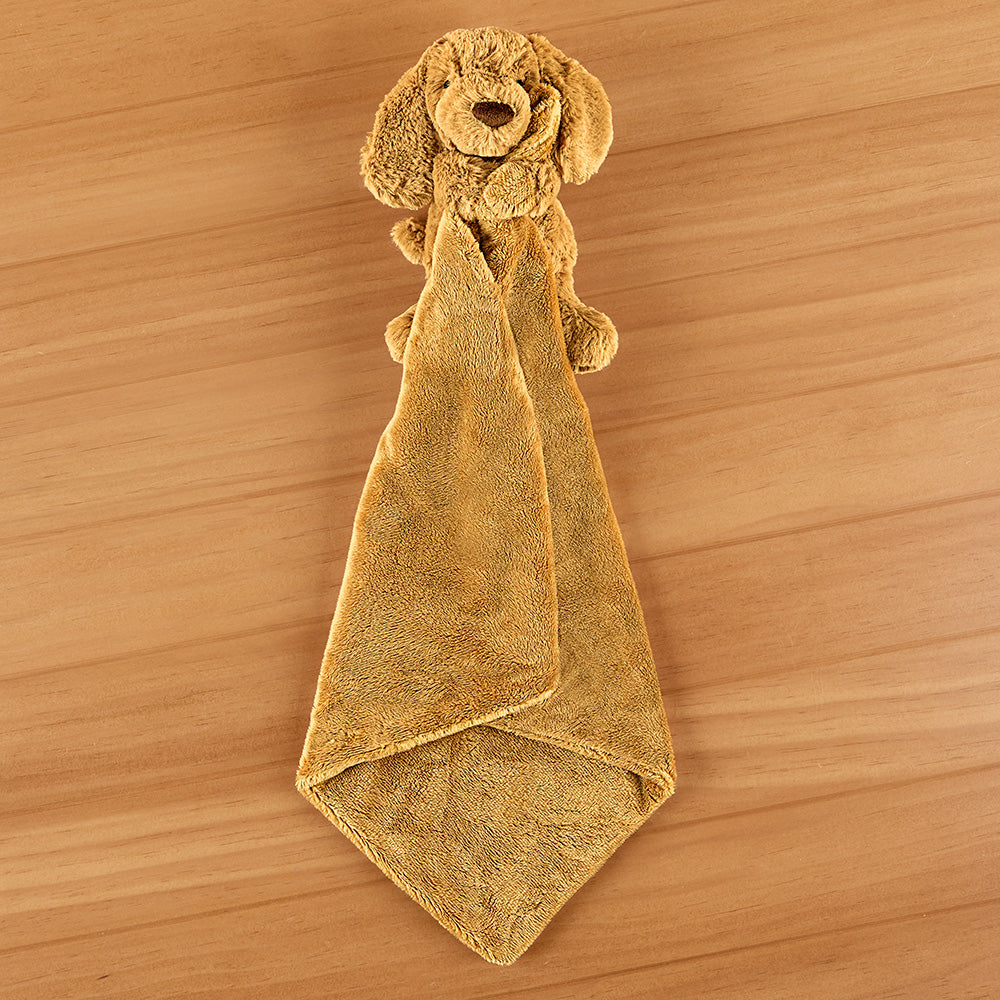 Jellycat Stuffed Animal Plush Soother Baby Blanket, Bashful Puppy