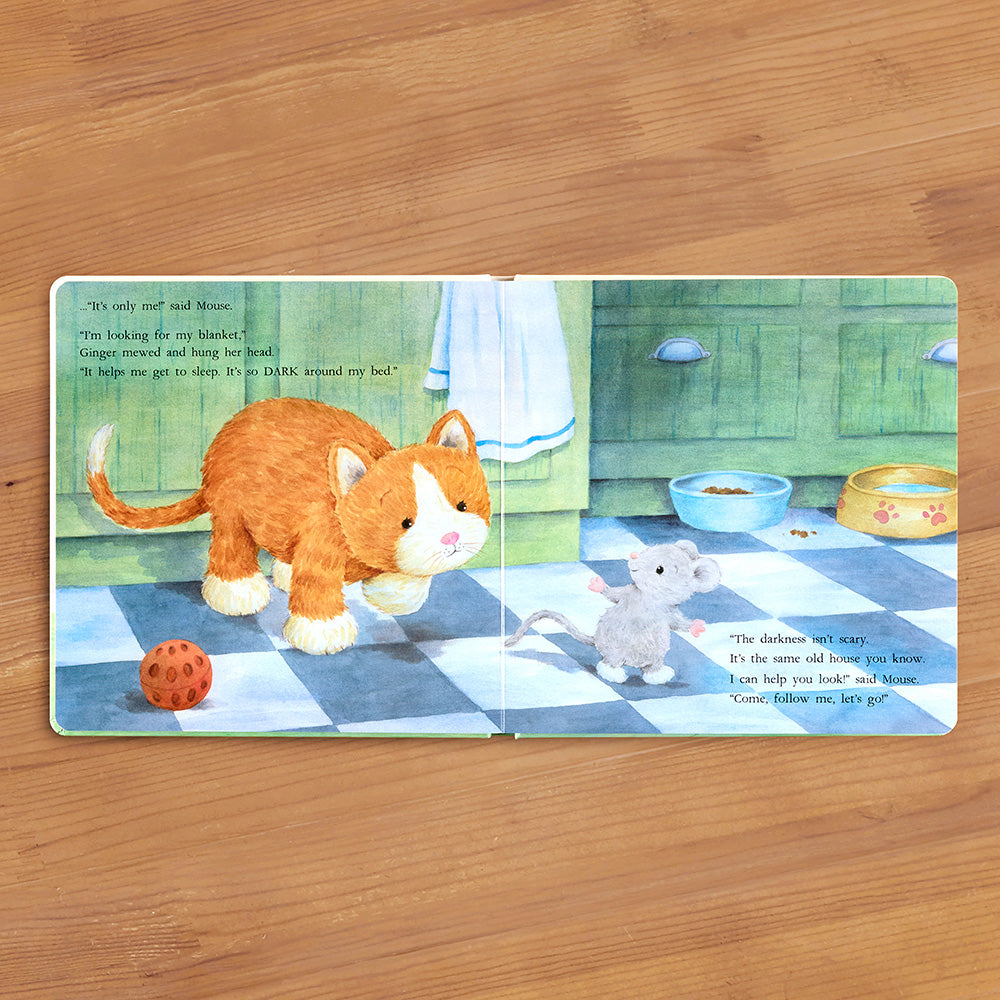 Jellycat "Ginger, the Courageous Kitten" Board Book by Laura Baker