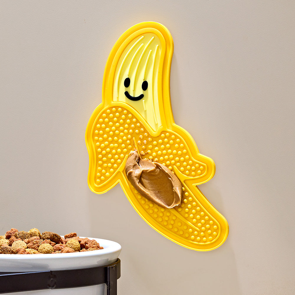 Kikkerland Kobe Banana Lick Mat Dog Toy