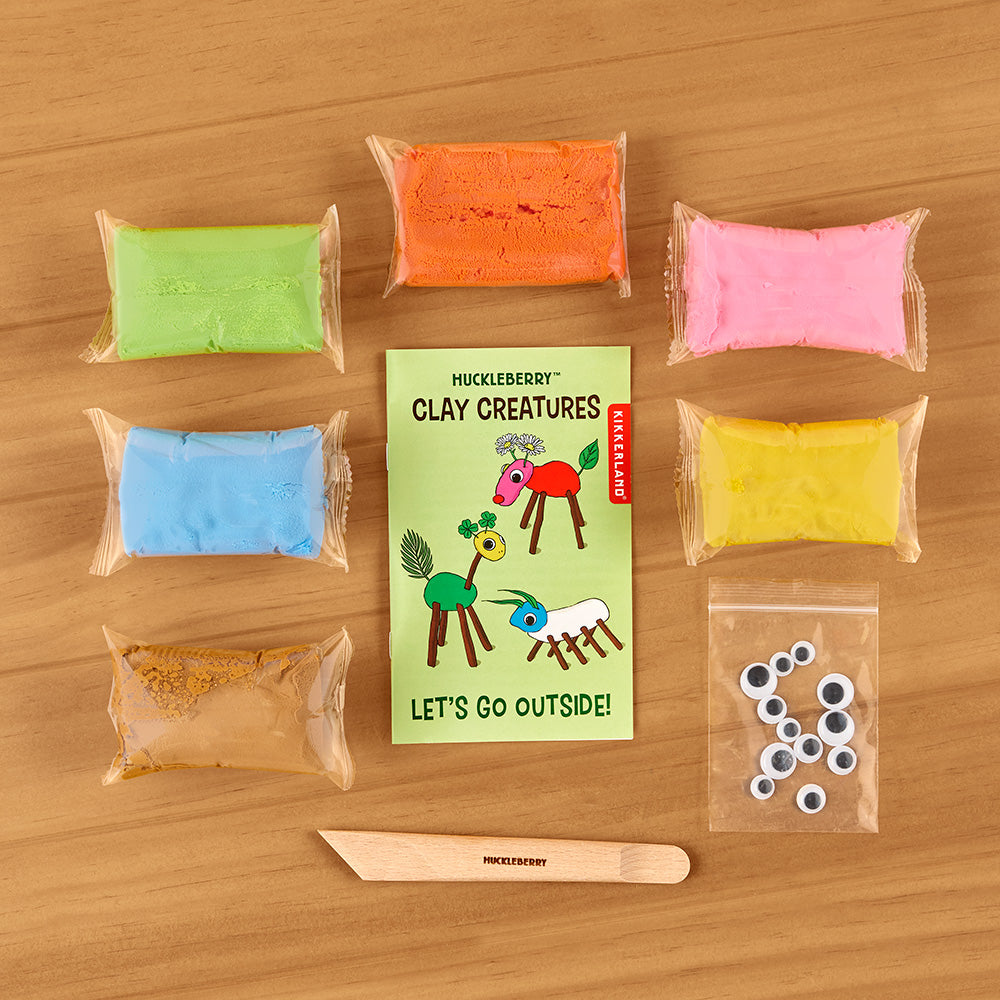 Kikkerland Huckleberry Clay Creatures Activity Kit
