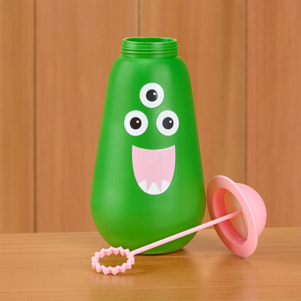 Kikkerland Kidoki Monster Bubbles with Blowing Wand