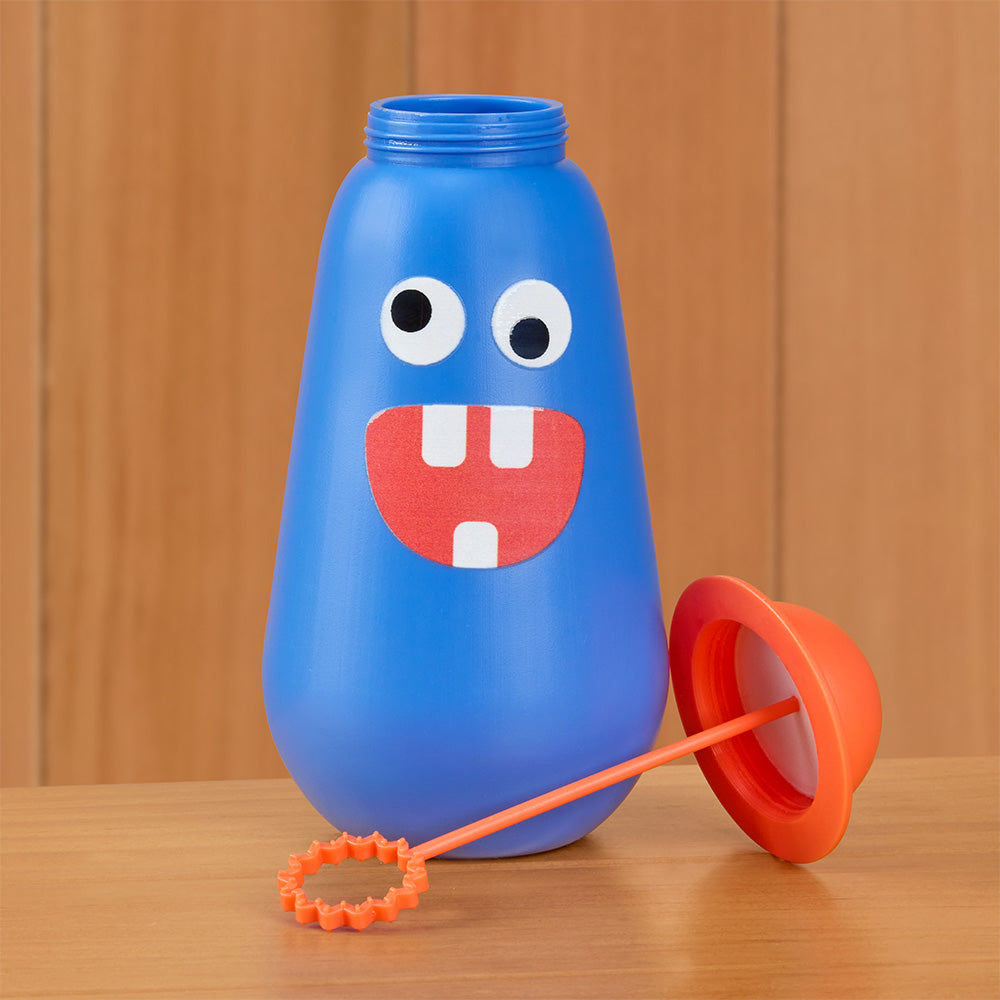 Kikkerland Kidoki Monster Bubbles with Blowing Wand