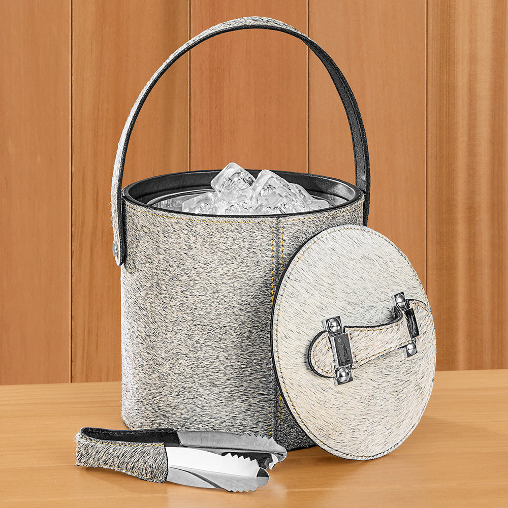 Zodax St. Moritz Hair-On-Hide Ice Bucket