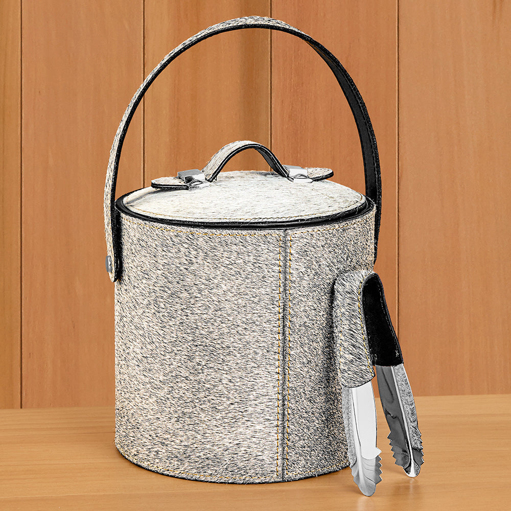 Zodax St. Moritz Hair-On-Hide Ice Bucket