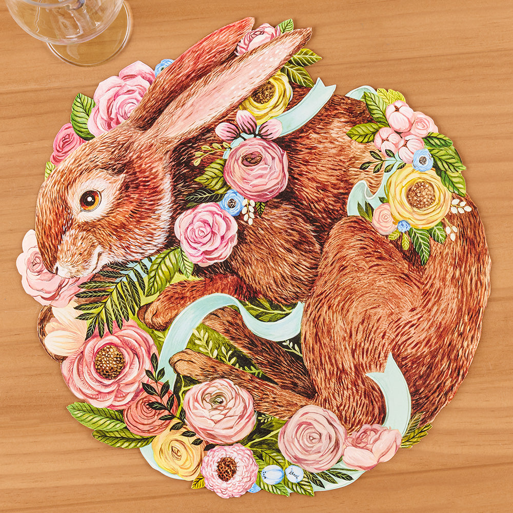 Hester & Cook Paper Placemats, Bunny Bouquet