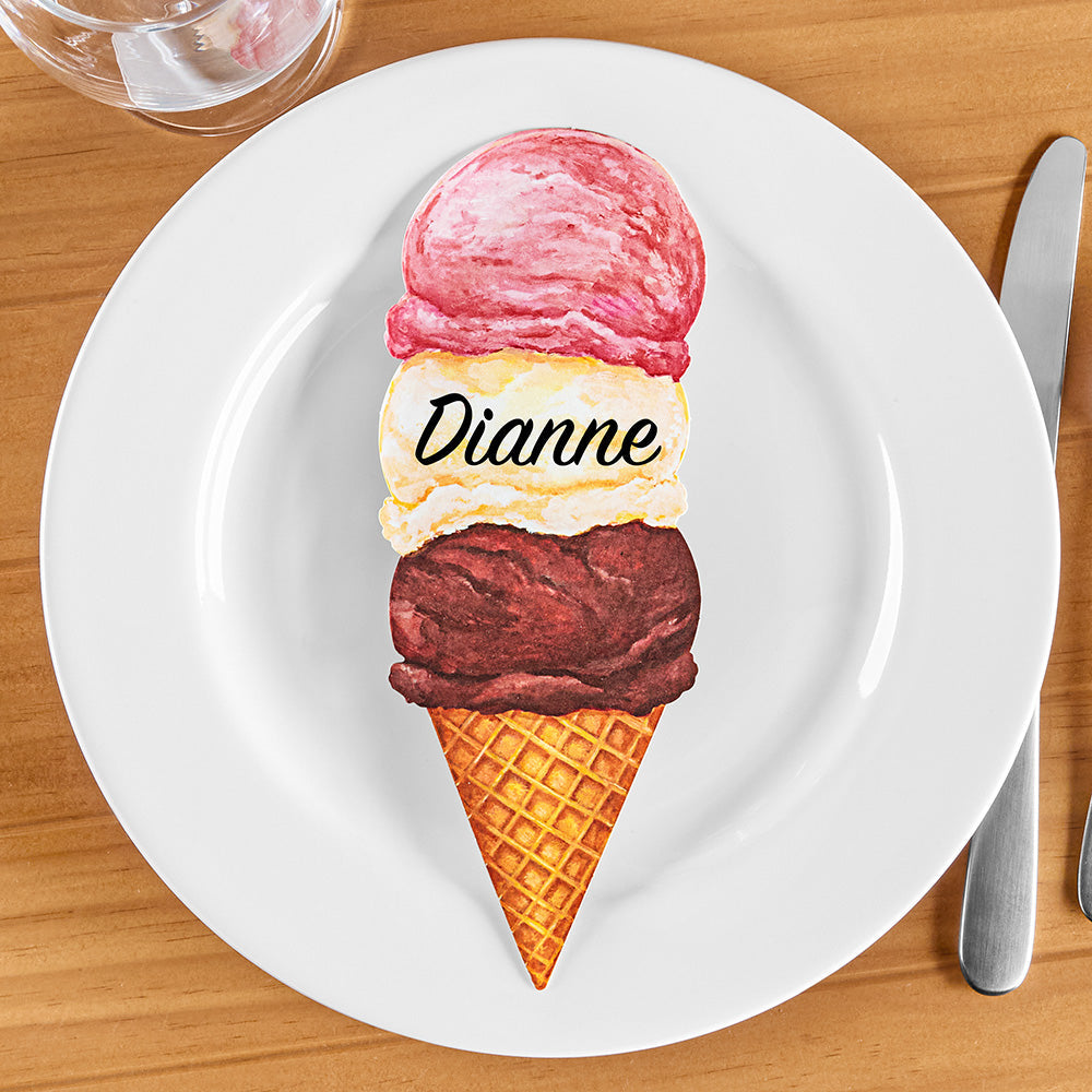 Hester & Cook Place Card Table Accents, Ice Cream Cones