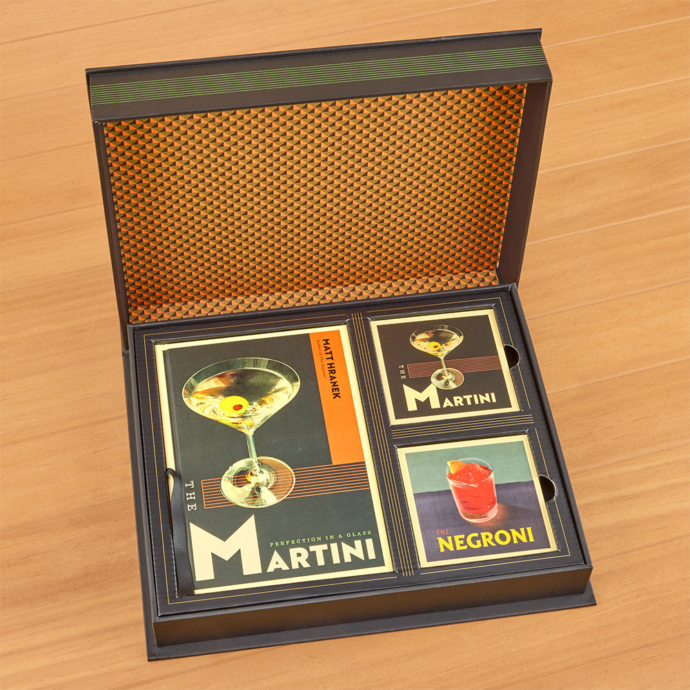 The WM Brown Cocktail Collection: Negroni and Martini Book and Coaster Set