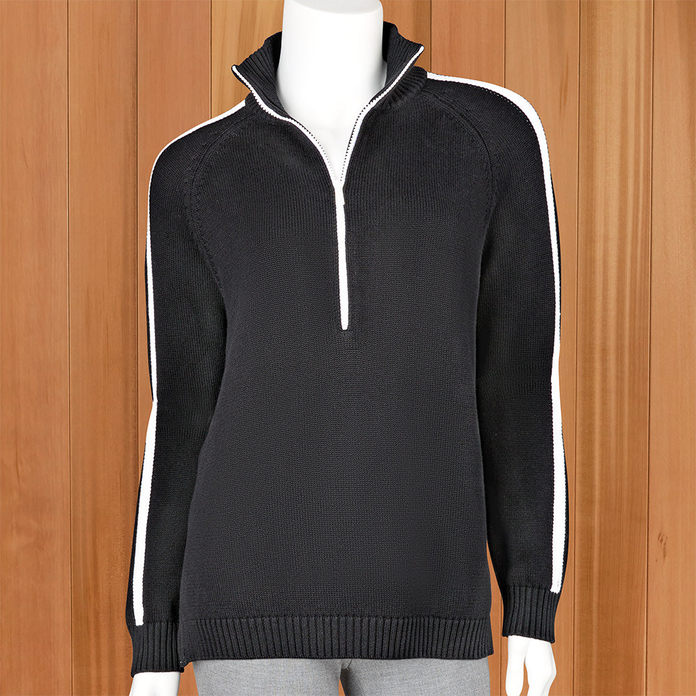 Pink Pineapple "I'm Difficult" Double Diamond Ski Slope Half-Zip Sweater