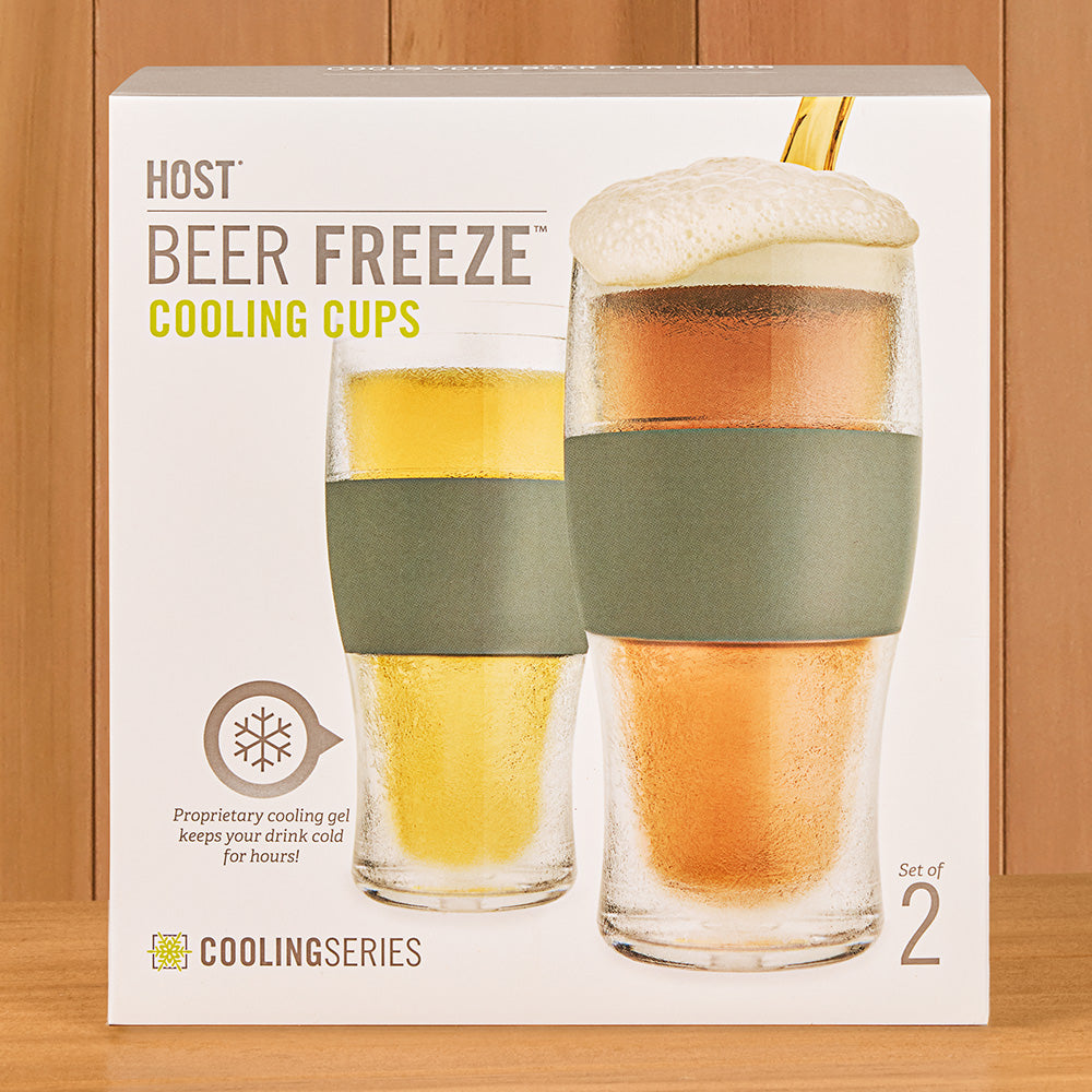 Host Beer FREEZE™ Cooling Cup Pint Glasses, Set of 2
