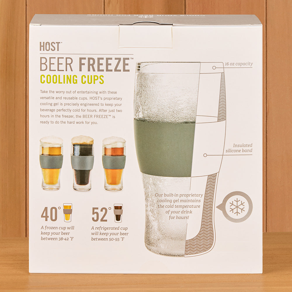 Host Beer FREEZE™ Cooling Cup Pint Glasses, Set of 2