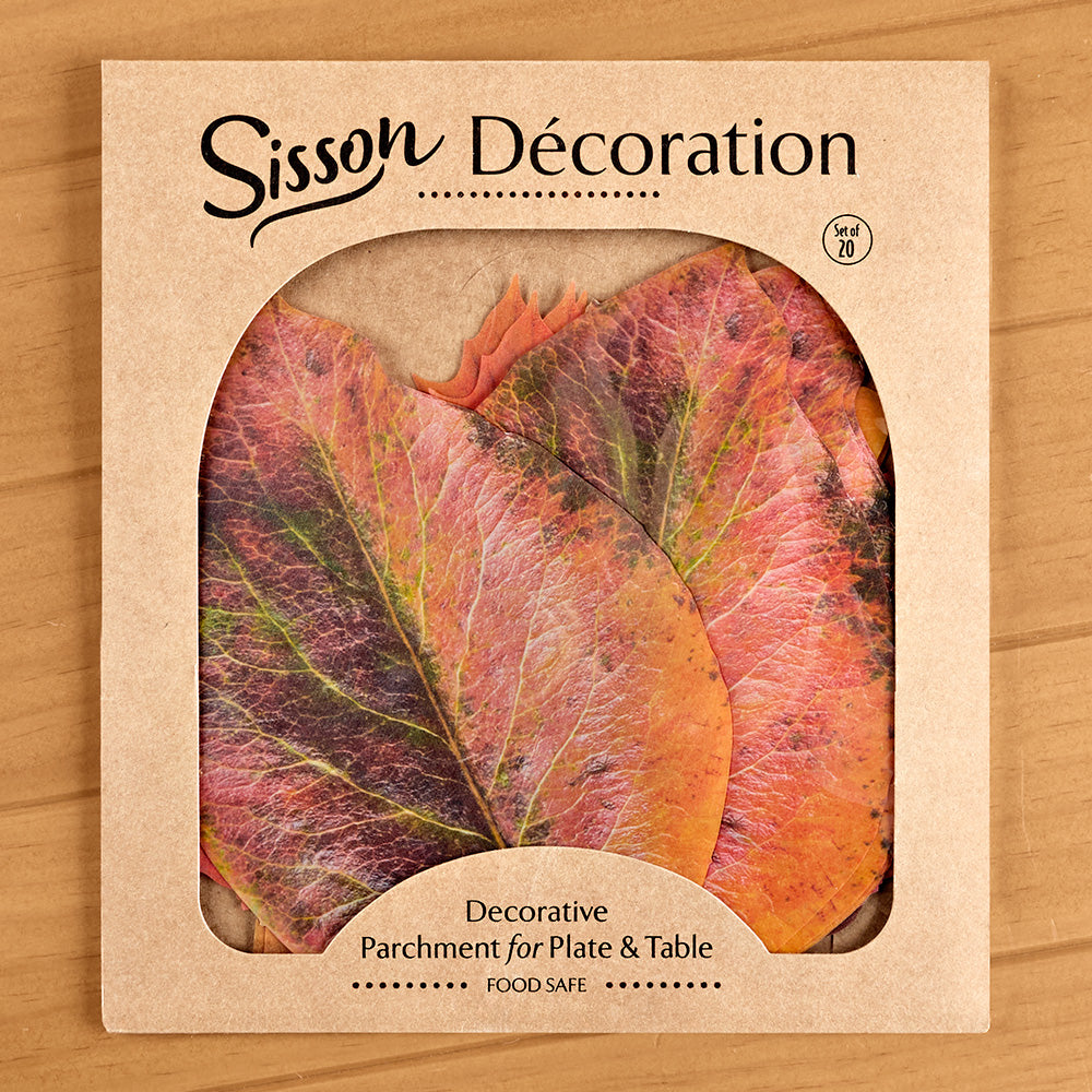 Decorative Parchment Paper Liners for Plate & Table, Leaves