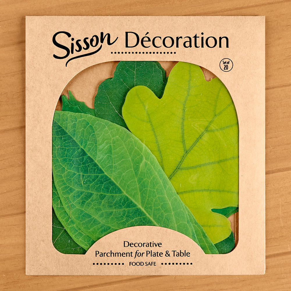 Decorative Parchment Paper Liners for Plate & Table, Leaves