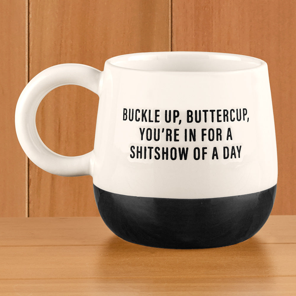Stoneware Mug, Buckle Up, Buttercup