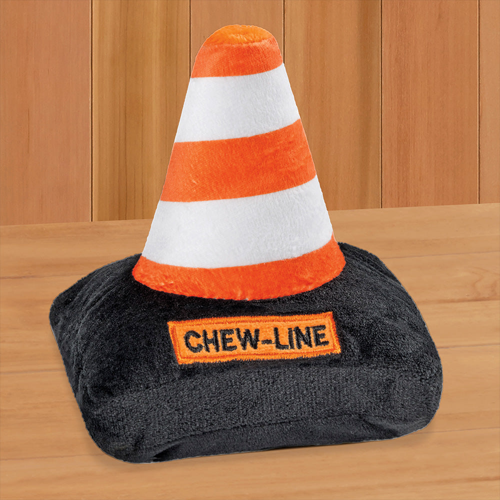 Chew-Line Construction Safety Cone Dog Toy