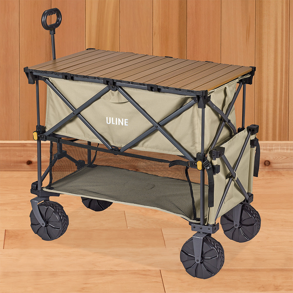 Uline Folding Double Decker Utility Wagon