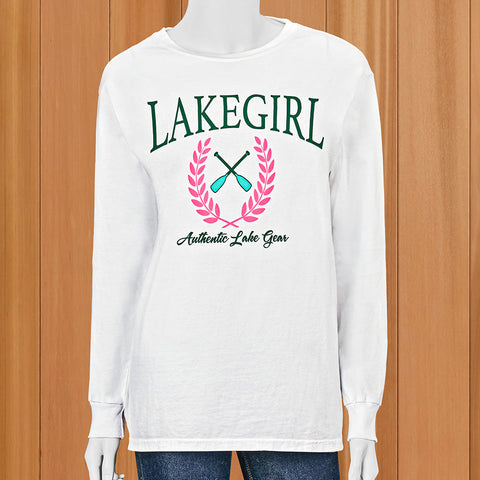 Lakegirl Women's Laurel Wreath Long Sleeve Tee