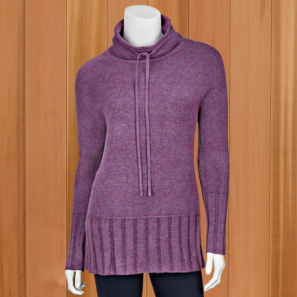 Renuar Drawstring Cowl Neck Sweater