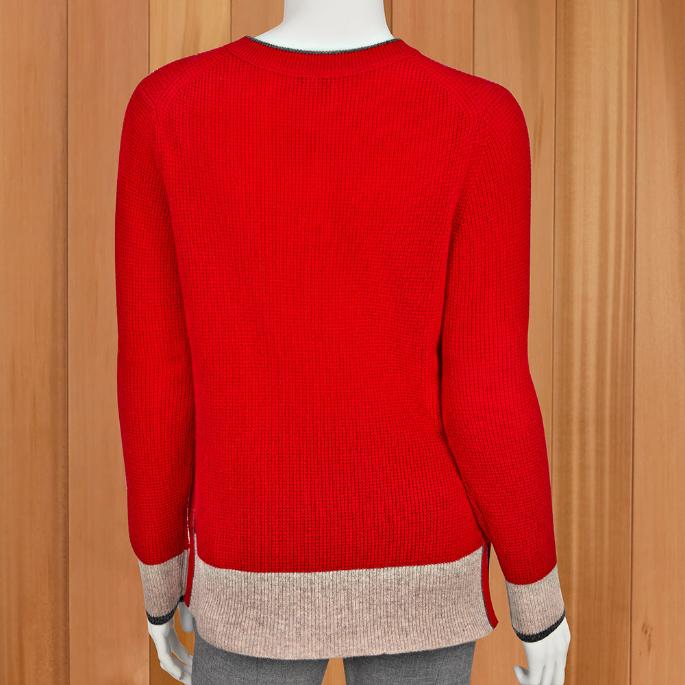 Kinross Color-Tipped Thermal Sweater