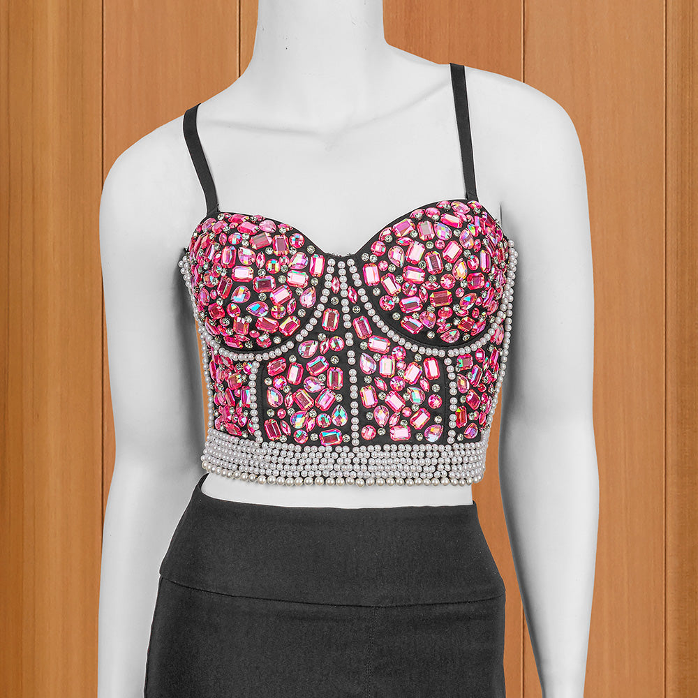 Gemstone Corset Bustier Top