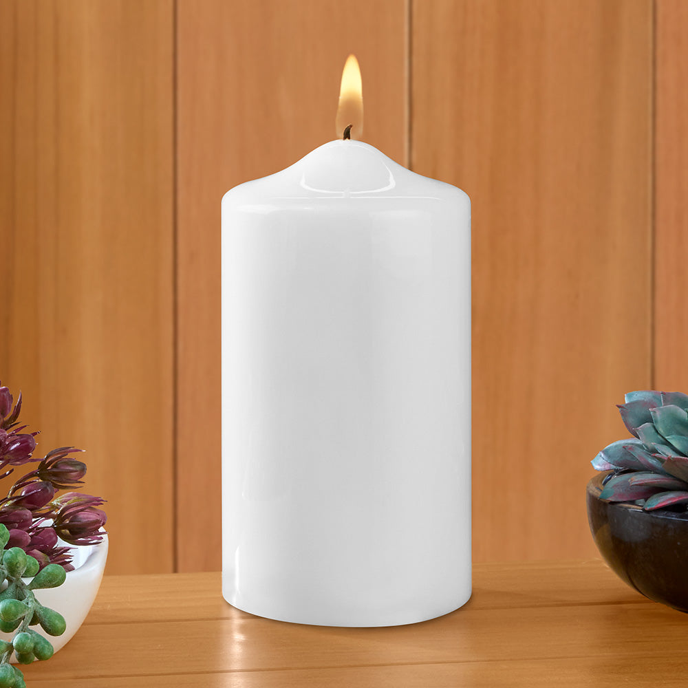 Ceralacca Lacquer Pillar Candles, White