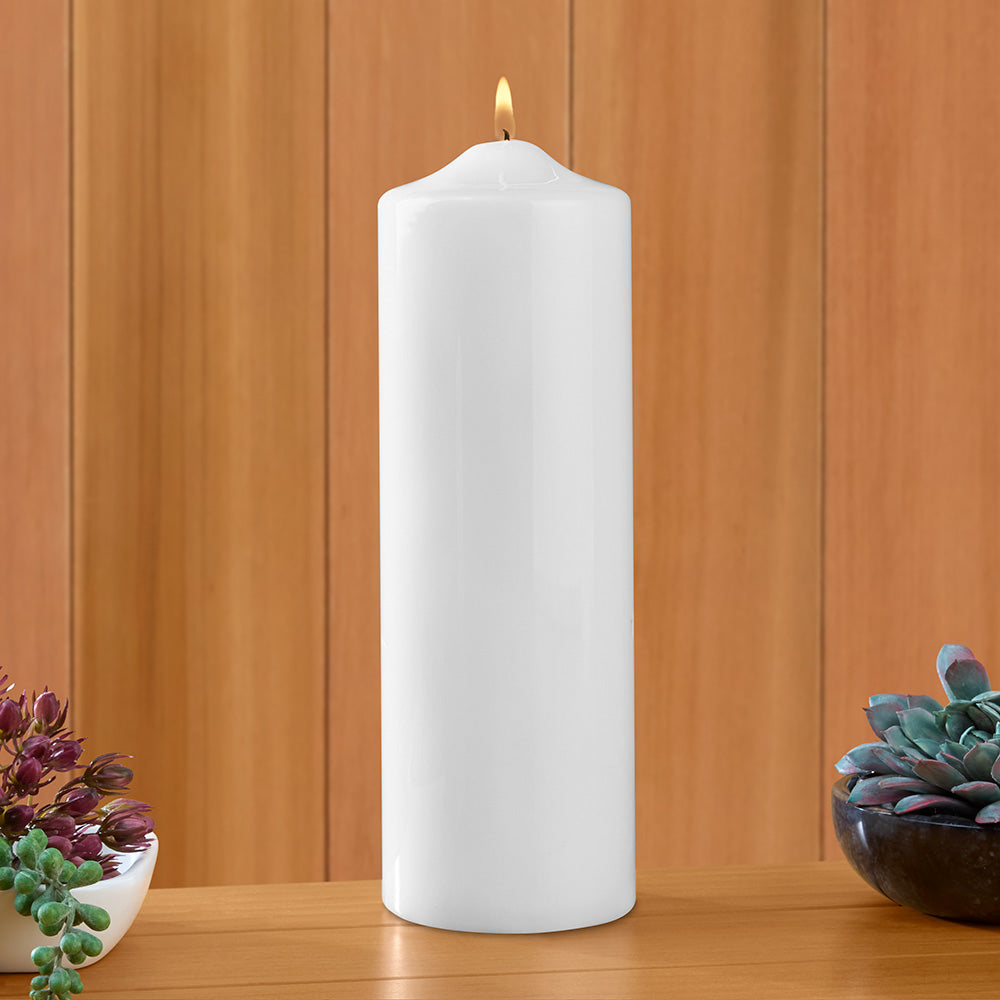 Ceralacca Lacquer Pillar Candles, White