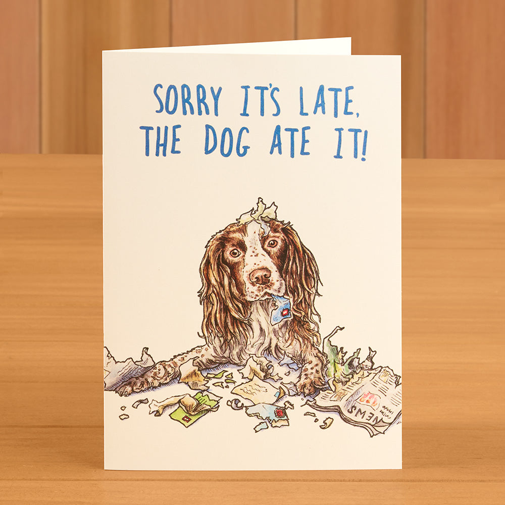 Hester & Cook Greeting Card, Late Spaniel