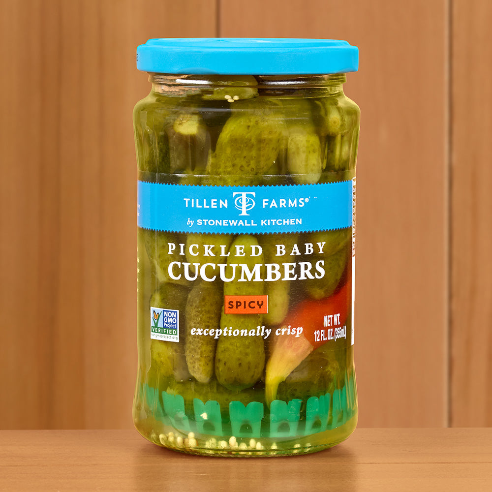 Tillen Farms Spicy Pickled Baby Cucumbers