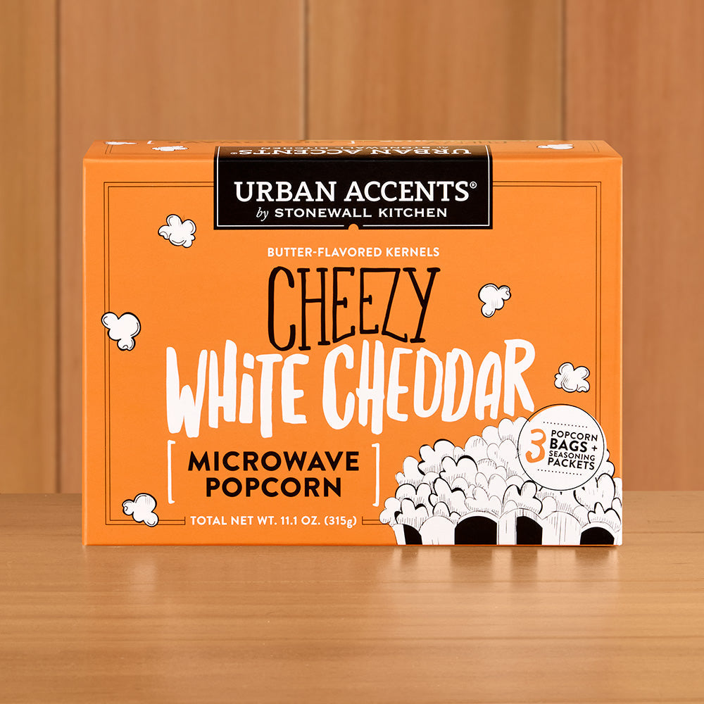 Urban Accents Cheezy White Cheddar Microwave Popcorn