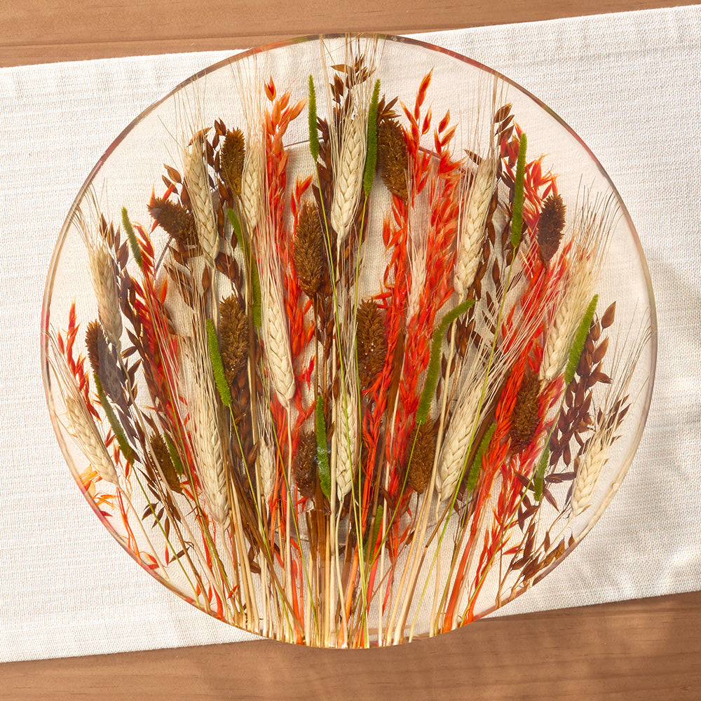 Riccardo Marzi Resin Platter, Autumn