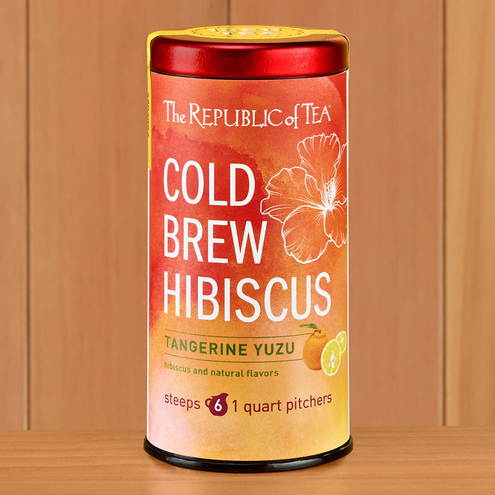 The Republic of Tea Cold Brew Hibiscus Iced Tea, Tangerine Yuzu
