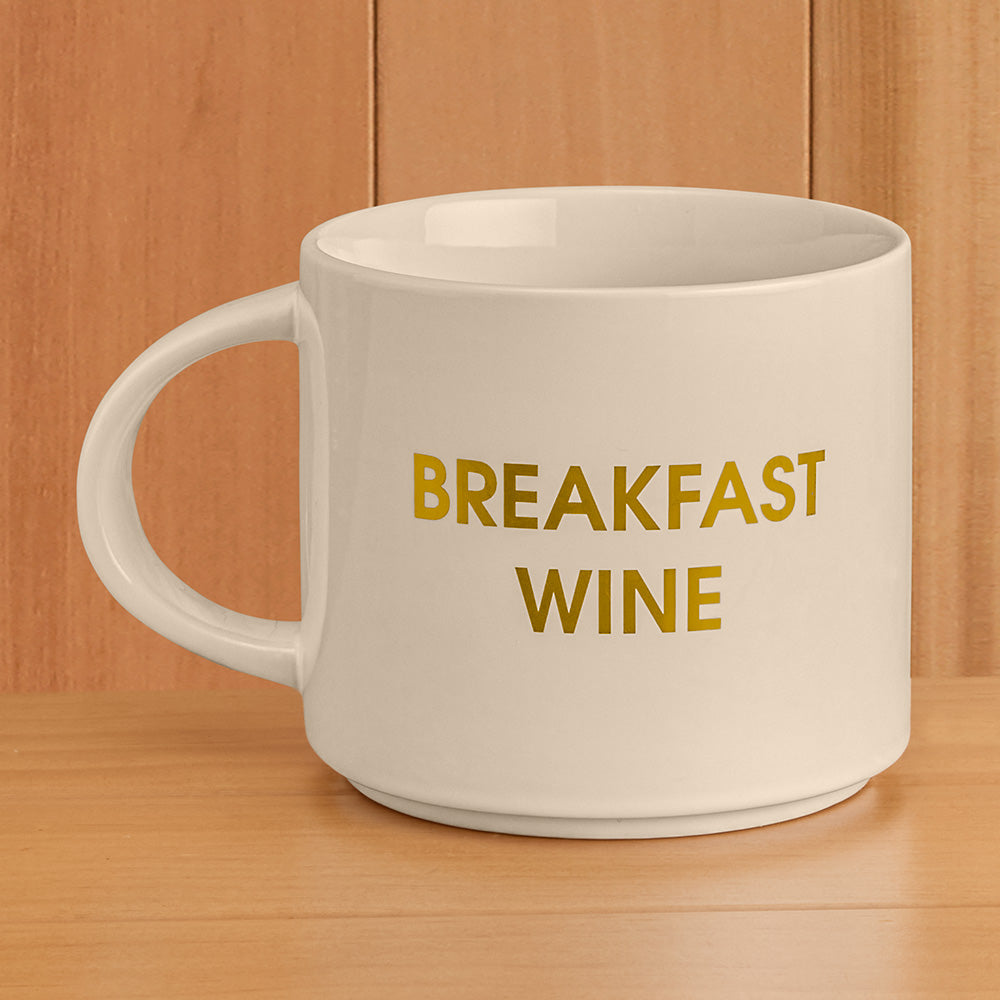 Chez Gagné Jumbo Mug, "Breakfast Wine"