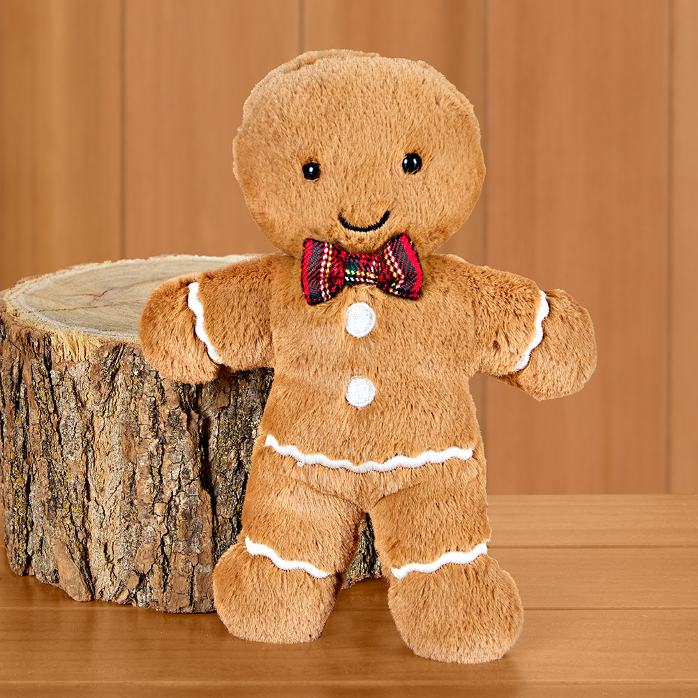 Jellycat Stuffed Animal Plush Toy, Christmas Jolly Gingerbread