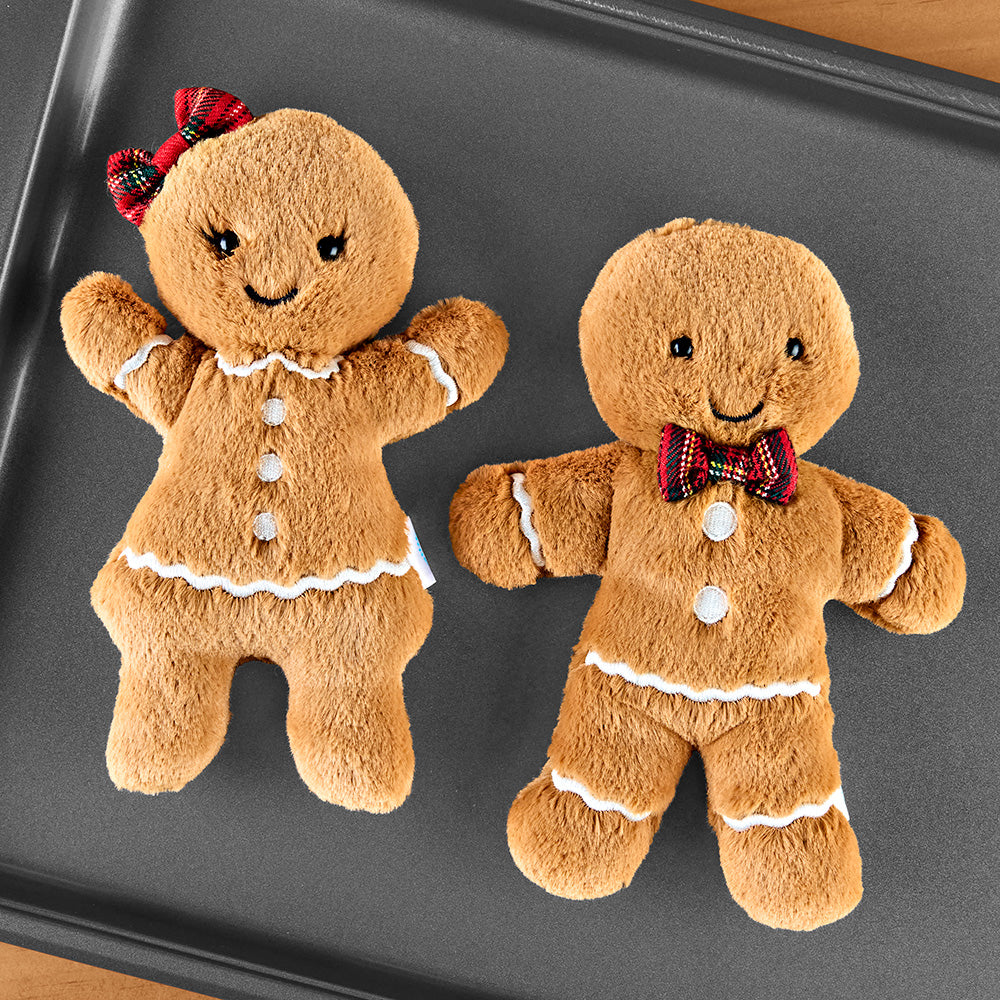 Jellycat Stuffed Animal Plush Toy, Christmas Jolly Gingerbread