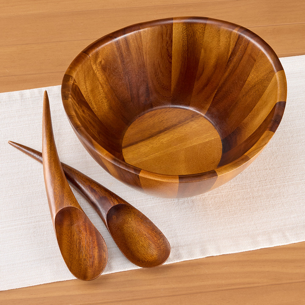 Nambé Harmony Salad Bowl and Servers Set