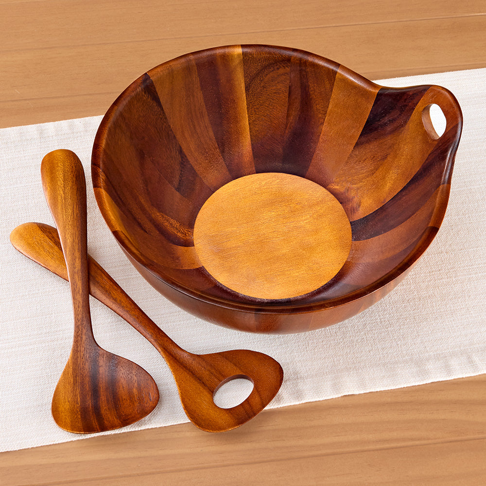Nambé Portables Salad Bowl and Servers Set
