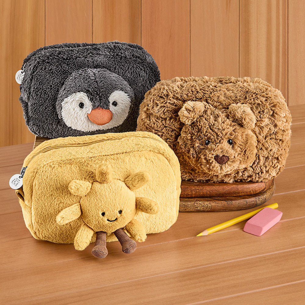 Jellycat Stuffed Animal Plush Pouch, Peanut Penguin