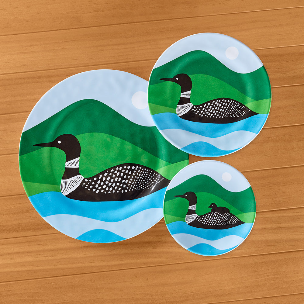 Melamine Serveware, Loons Plates