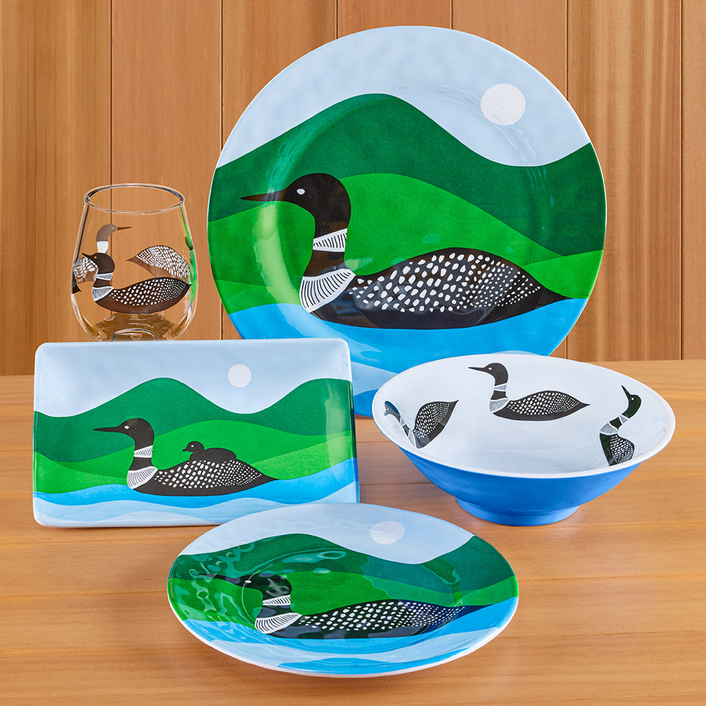 Melamine Serveware, Loons Plates
