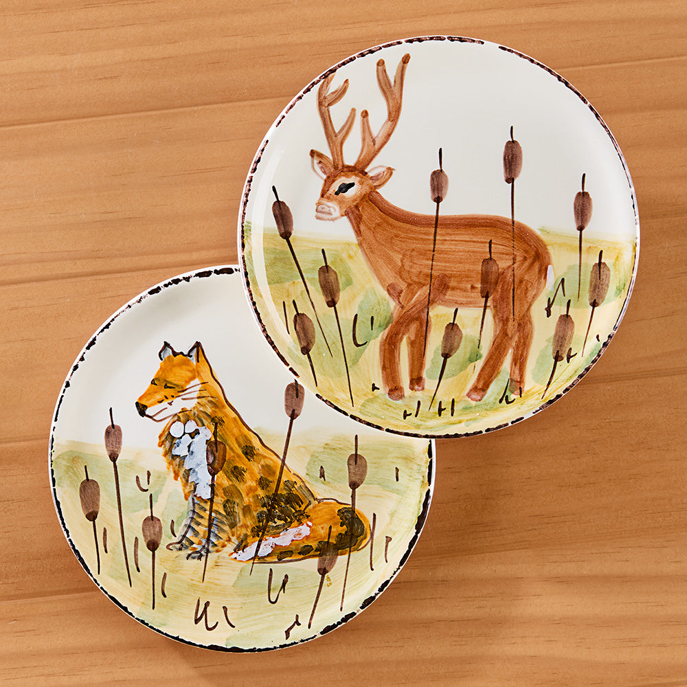 Vietri Wildlife Serveware, Deer Appetizer Plate