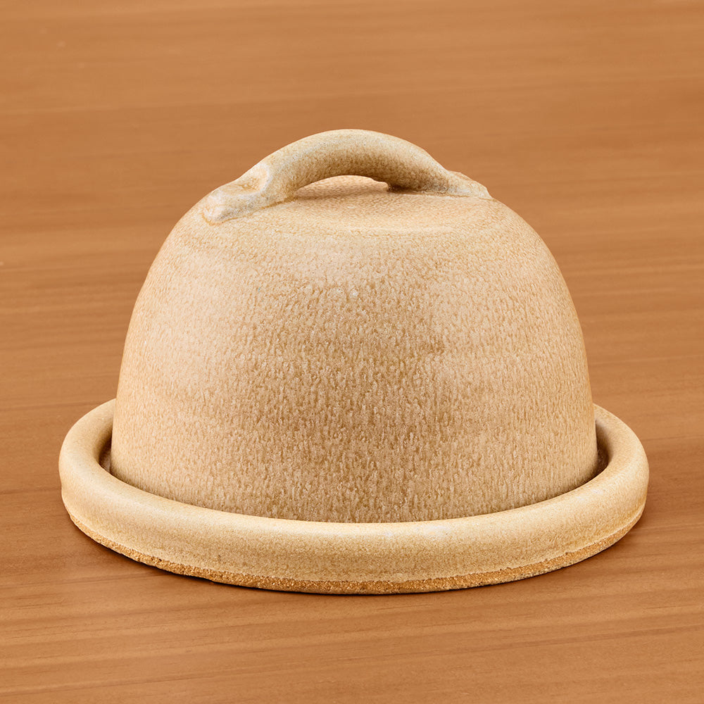 Charlotte Manser Ceramic Serveware, Cream Butter Dish