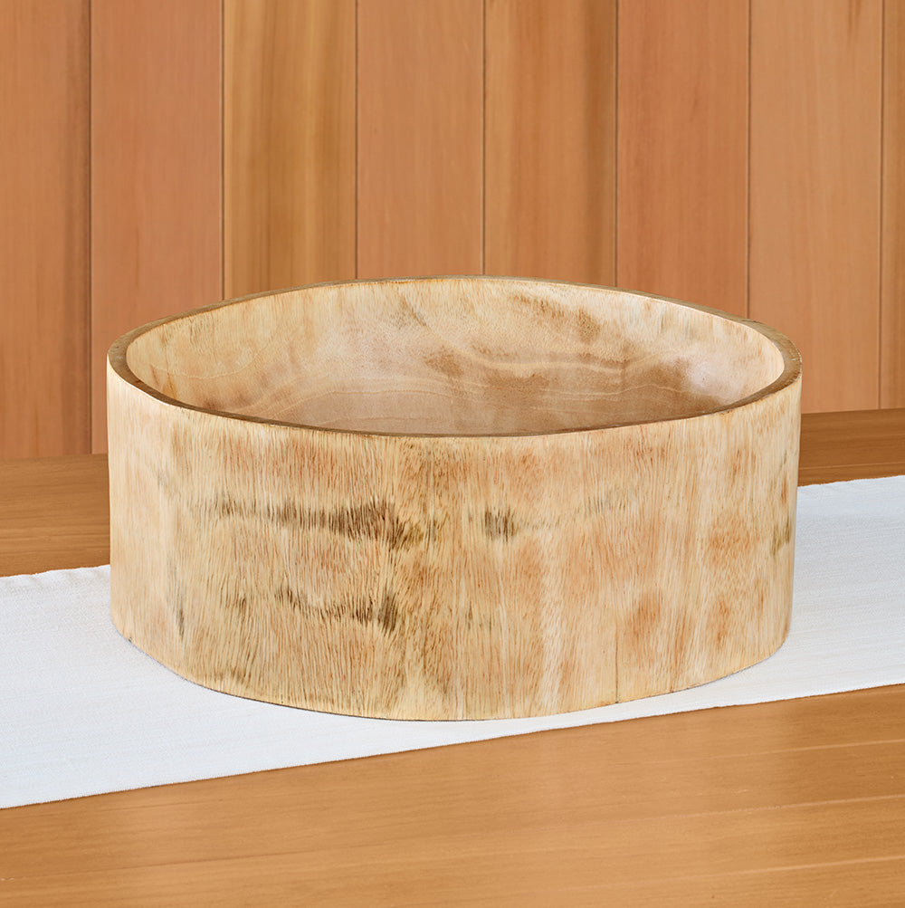 Be Home Hand-Carved Mango Serving Bowl