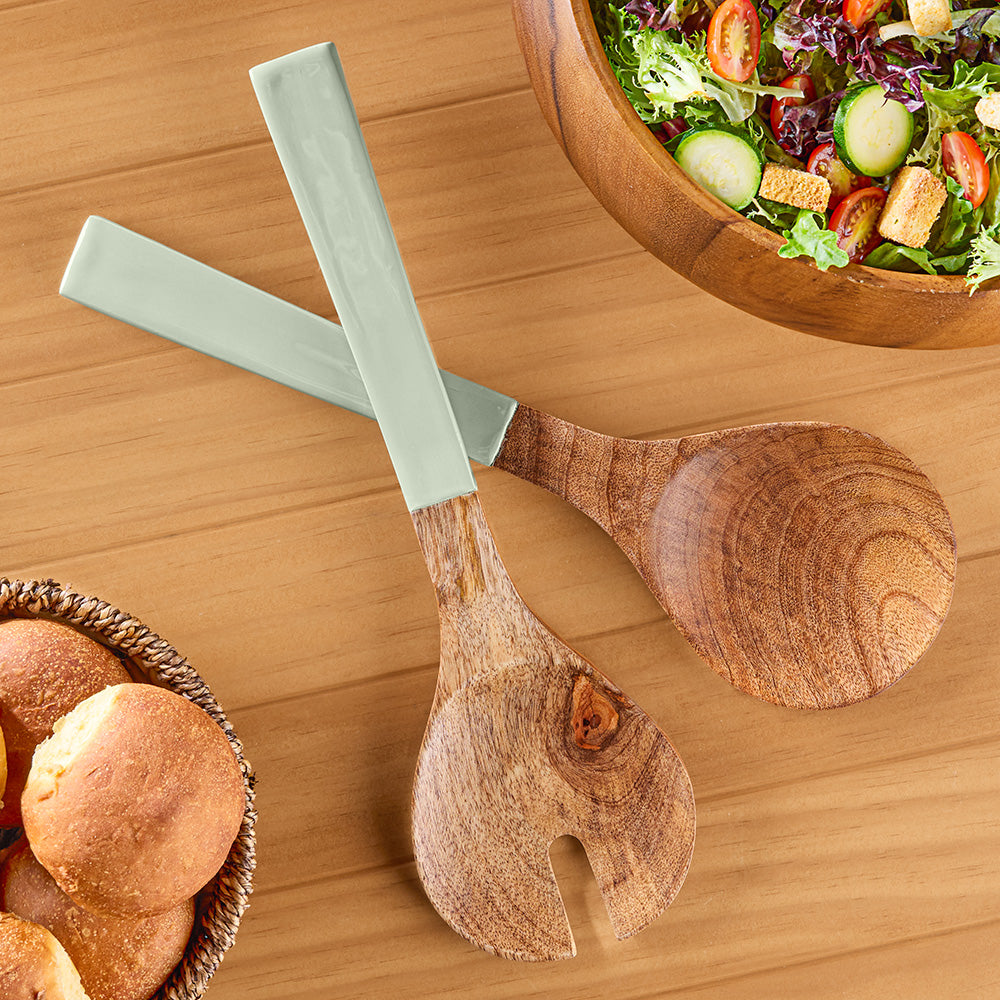 Be Home Madras Enameled Mango Servers